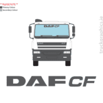 Daf CF Frint window sticker