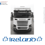 Ireland with Shamrocks Scania Window Decal