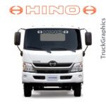 Hino front Windscreen decal