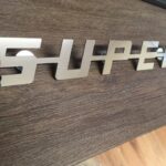 Bolt on mirror stainless SUPER Badge for Scania trucks all series