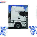 Scania Griffin side window Corner Badge