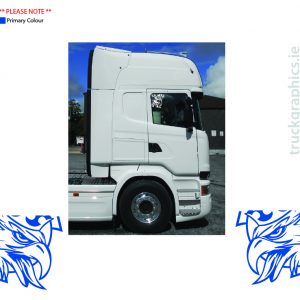 Scania Griffin side window Corner Badge