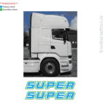 Scania Side Window SUPER Outline 2 Colours Sticker