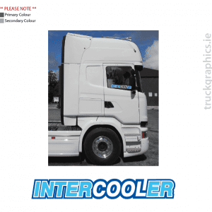 Scania Side Window Decal Intercooler with Outline