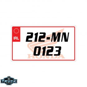 Motorbike Plates - Standard IRL - Printed Background