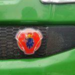 Scania Emblem Original Design (Red with blue Griffin)