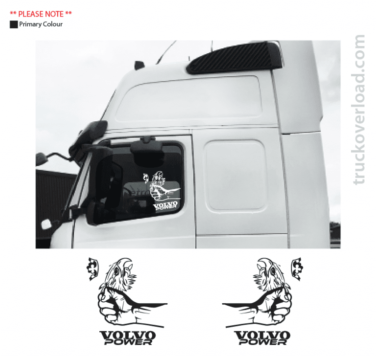 Volvo Window Sticker Volvo Power Side Window Decals – Truck Overload