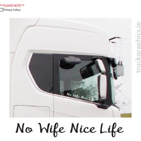 No Wife Nice Life Stickers