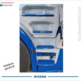 Scania Side Step Decal - Engine Size