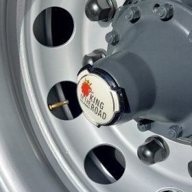 Scania Hub Emblems (King of the Road silver)