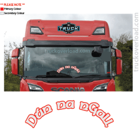 Dún na nGall - Curved Front Windscreen Sticker