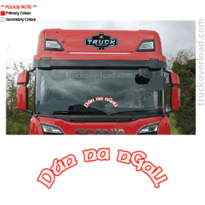 Dún na nGall - Curved Front Windscreen Sticker