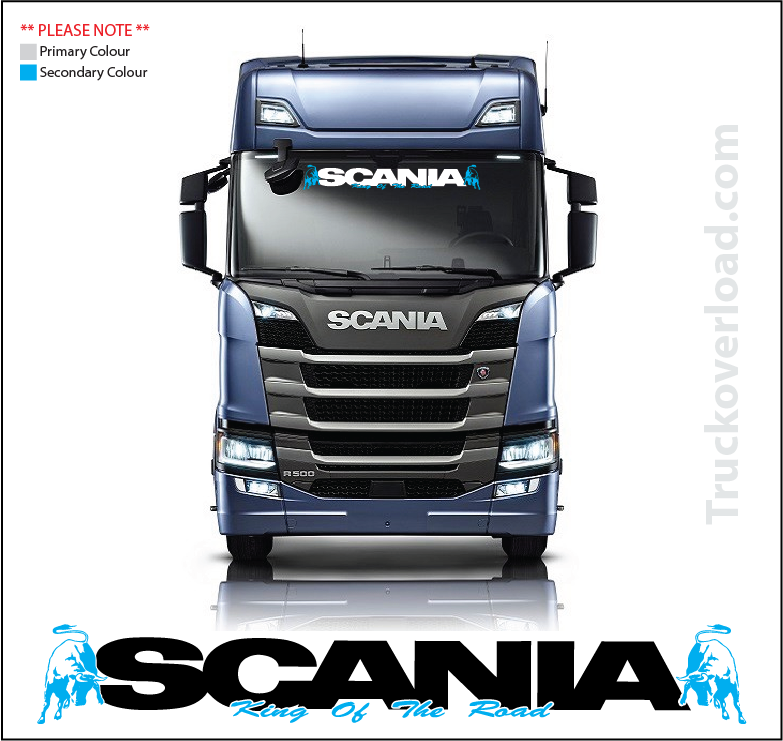 Scania King of the road Window Decal